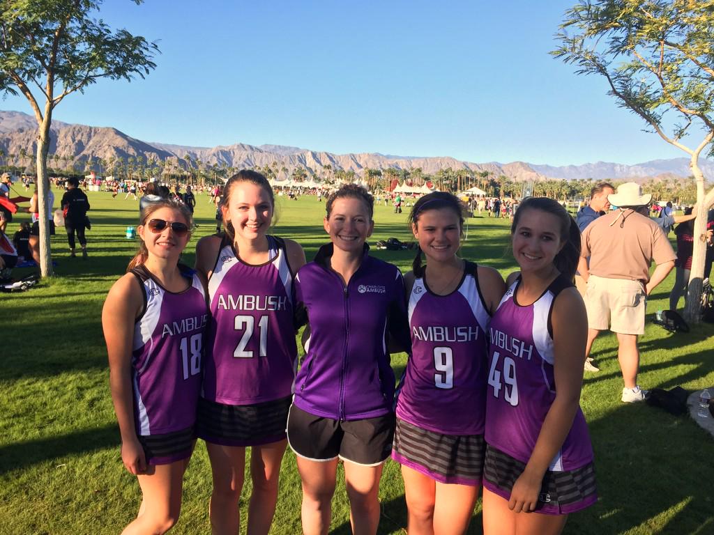 MP players (minus Woodson) representing and loving it here in Palm Springs at Festival with <a href="/AmbushCFHC/">Ambush Field Hockey</a> !