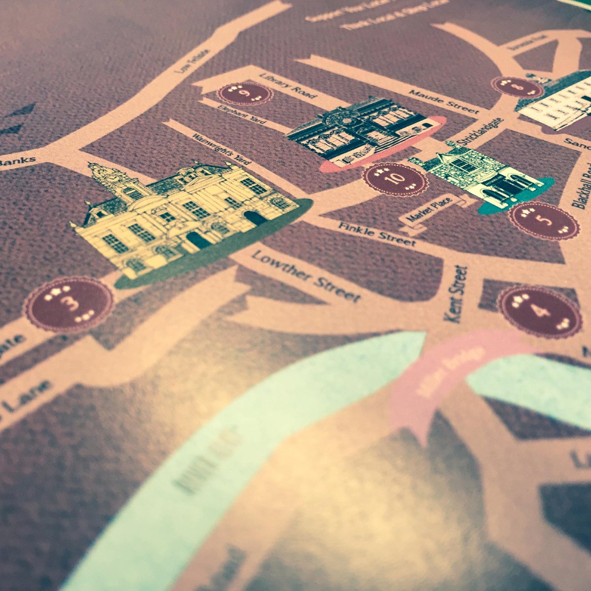 Hot off the printing press, our illustrated Map for Kendal's Festive Fortnight... <a href="/KendalBID/">Kendal BID</a> <a href="/KendalMintPlus/">Kendal:MintCake&More</a>