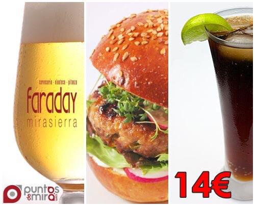 FaradayMadrid's tweet photo. Este #BlackFriday presenta tu código de @puntosdemira y tomate tu #hamburguesa,birra y copa por solo 14€ #mirasierra http://t.co/kQmfQCfi5y