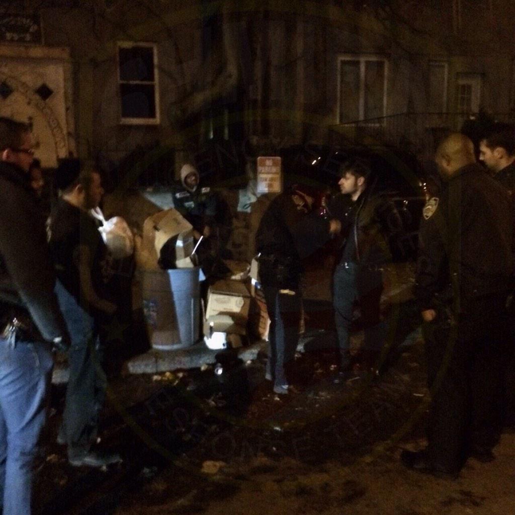 Shmira's tweet photo. 1:44am Boro Park Shmira members responding to a call for attempted robbery on 12x45. 1 arrested by the #66Precinct. http://t.co/0VXJvYA2Bq