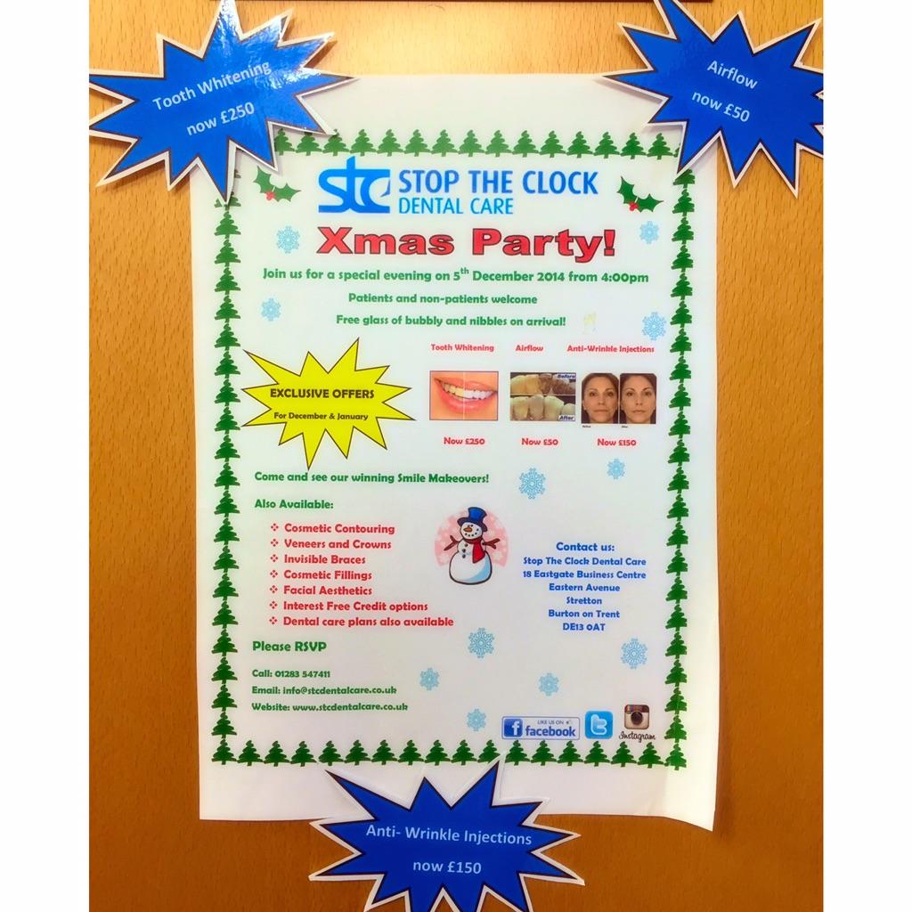 StopTheClockDC's tweet image. 1week to go til it's party time! Who's coming along for some great deals?! #stoptheclock #dentist #xmas #party 😁🍸🎅🎄❄️