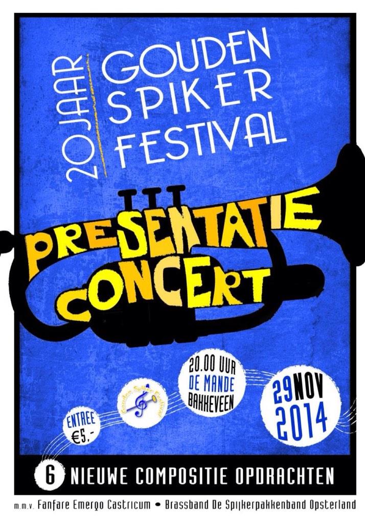 Leuk!! Dit weekend, samen met Erik Janssen dirigeren bij de Spijkerpakkenband. <a href="/BrassbandSPB/">Spijkerpakkenband</a> <a href="/GoudenSpiker/">GoudenSpikerFestival</a> <a href="/MVEmergo/">MV Emergo Castricum</a>