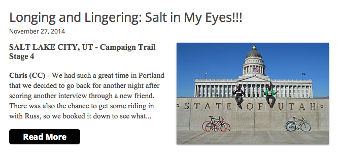 PsykoByko's tweet photo. Stage 4 complete! Check out what we were up to in Salt Lake City, the adventure continues... http://t.co/YPo43d6kEZ http://t.co/4cXUuUClTl