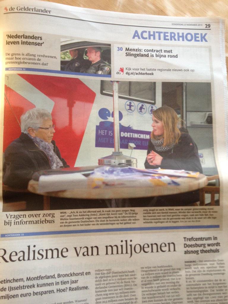 hetSpan's tweet photo. “@KristelKilder: #trots op campagne 'met elkaar voor elkaar' gem. #doetinchem @hetSpan http://t.co/UTo46Ooh1b”