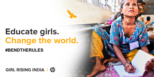 HPIndia's tweet photo. .@HPIndia will be attending the first ever #ENGAGEIndia @girlrising event tomorrow. #BendTheRules http://t.co/T0HjGfIXsO