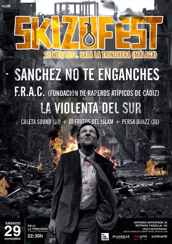 lasanchez_snte's tweet photo. Últimas entradas para #Skizofest !! http://t.co/ti0GwHJERJ @lasanchez_snte @FRACReggaeCadiz #laviolentadelsur http://t.co/go4kNa2olV