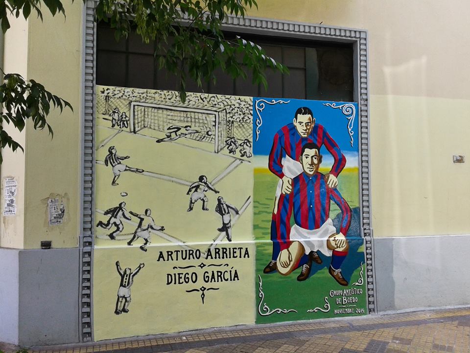 San Lorenzo on Twitter: "Nuevo mural del Grupo Artístico de Boedo. Arturo Arrieta y Diego García lograron varios campeonatos entre 1927 y 1936 http://t.co/Py6FKc8ppS"