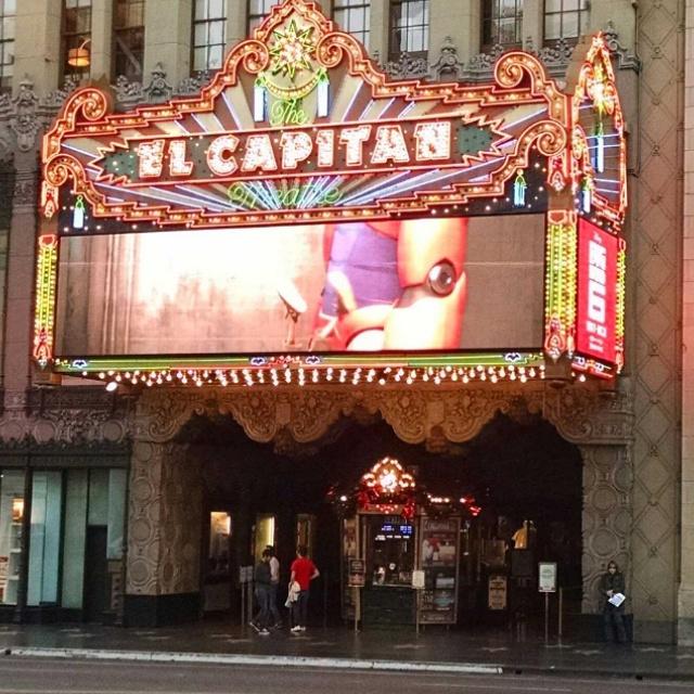 set271's tweet image. 6:50 AM Black Friday, about to see the 88-second @starwars #TheForceAwakens teaser @ElCapitanThtre w/@EugeneBell !!!