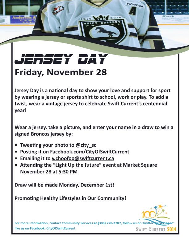 City_SC's tweet photo. Don't forget it's jersey day! Tweet your jersey pics at us to win a signed @SCBroncos jersey! http://t.co/yYq910CD08