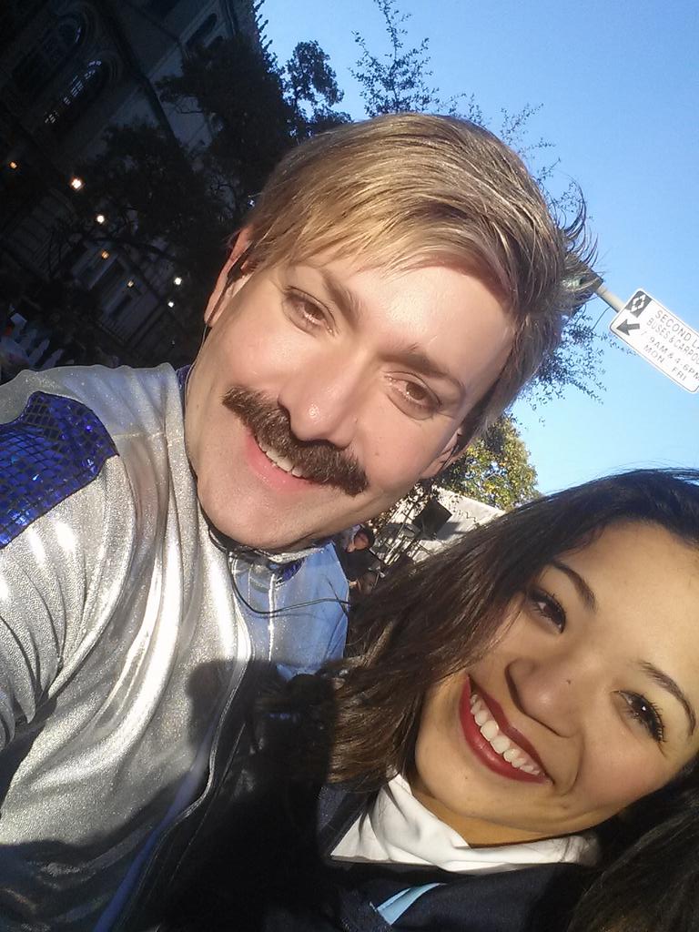 At thanksgiving parade