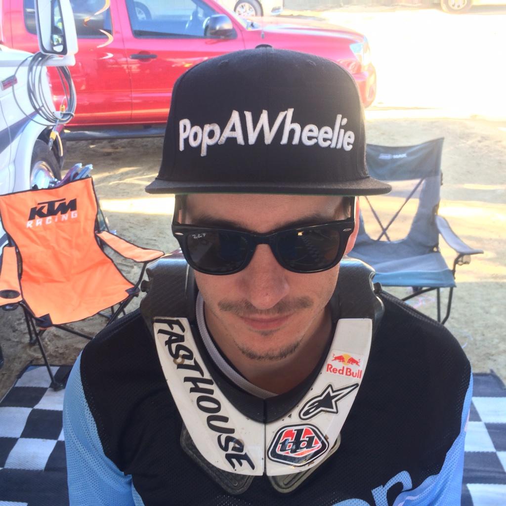 AaronColton's tweet photo. Having a bad day? Just Pop a Wheelie #wheelie #dayinthedirt @nathonverdugo http://t.co/PqagB01pwt