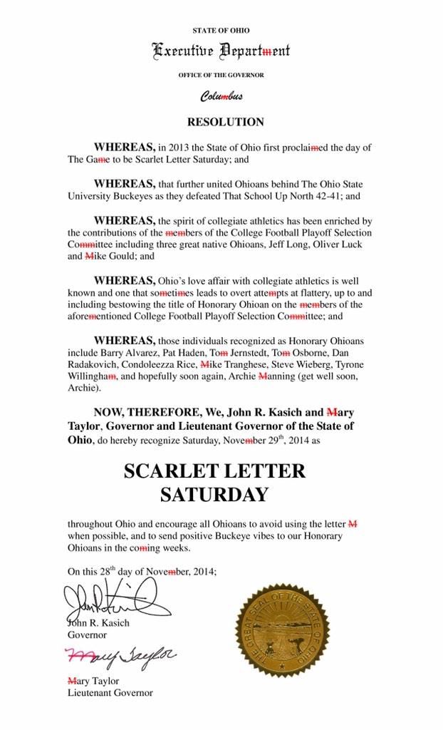 Scarlet Letter Saturday