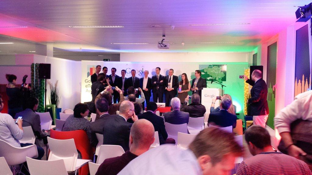 maxsamain's tweet photo. @alexanderdecroo and the e-Towns Awards winners. http://t.co/GYwzaVSDy9
