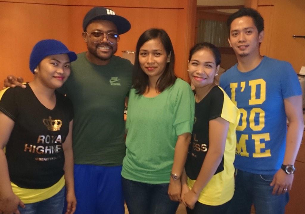 Even guys get pampered too! Heres apl.de.ap with the Beauty and Butter team. Happy Birthday, :) 