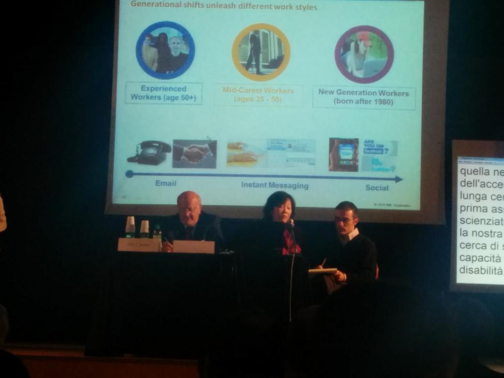 wideaware's tweet photo. Fastastic: @IBMAccess Global Accessibility Officer Frances West speaking at @FondazioneAsphi's #handimatica2014 http://t.co/bBV4OfFoSw