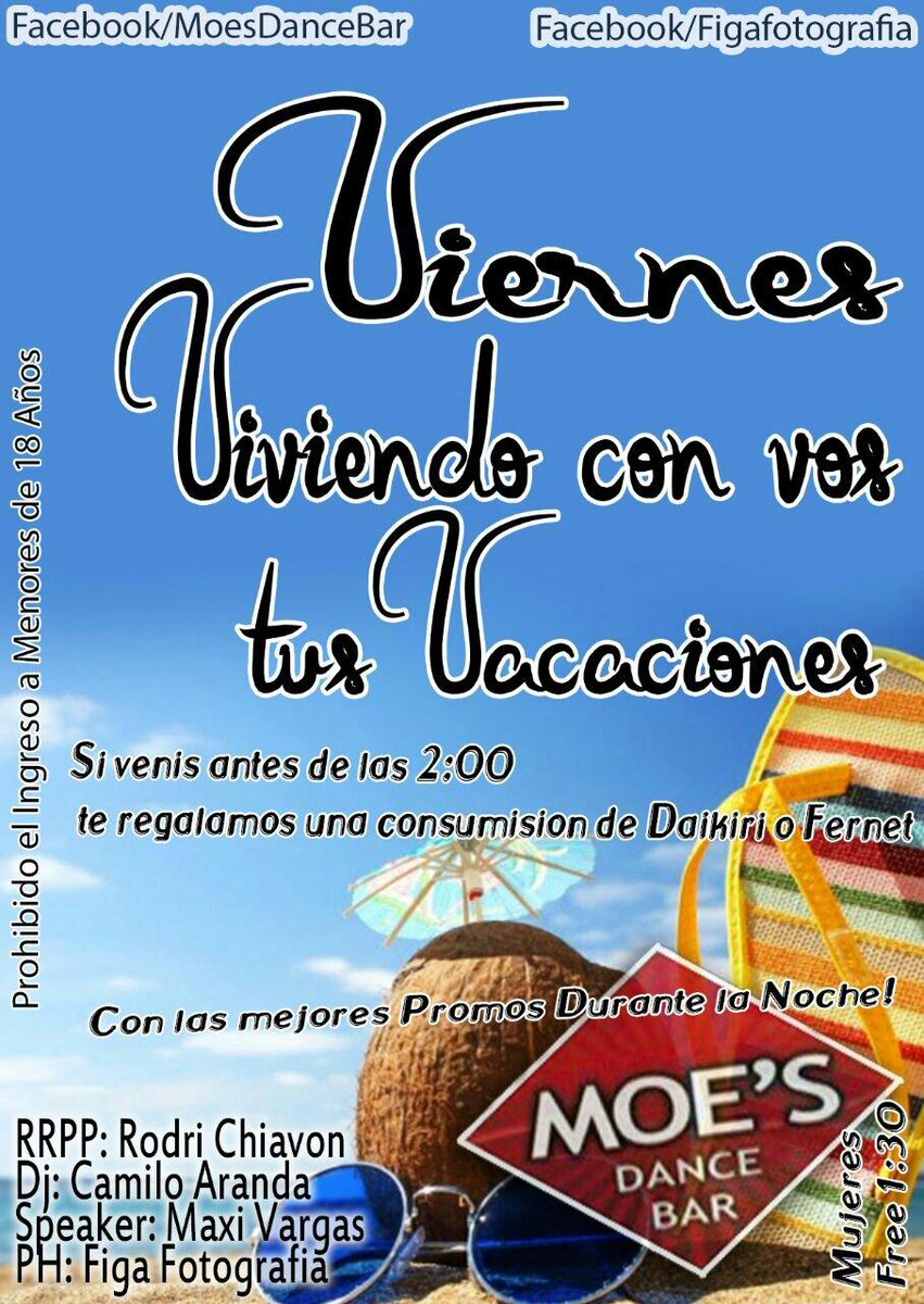 MoesDanceBar's tweet photo. Hoy seguimos de fiesta , ultima semana de moes @Nicolasfer007 http://t.co/qX9itPDI4e