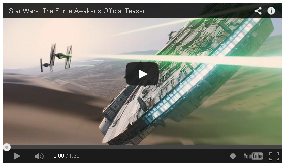 rtve's tweet photo. ¡El primer teaser de la nueva película de 'La Guerra de las galaxias': 'The Force Awakens'! http://t.co/fGaGZkH8SM http://t.co/eJO3MHR2eo