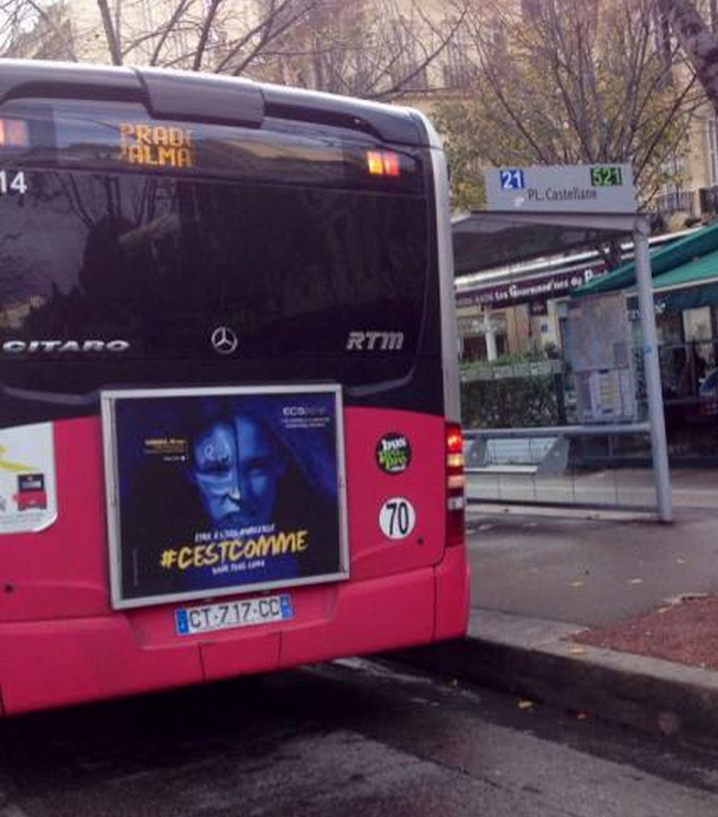 AbdelkefiSkan's tweet photo. La nouvelle campagne de com' de @ECSIEJmarseille  #cestcomme jouer a la PS4 . tu tweet, tu click http://t.co/TrIBVNi2Fv