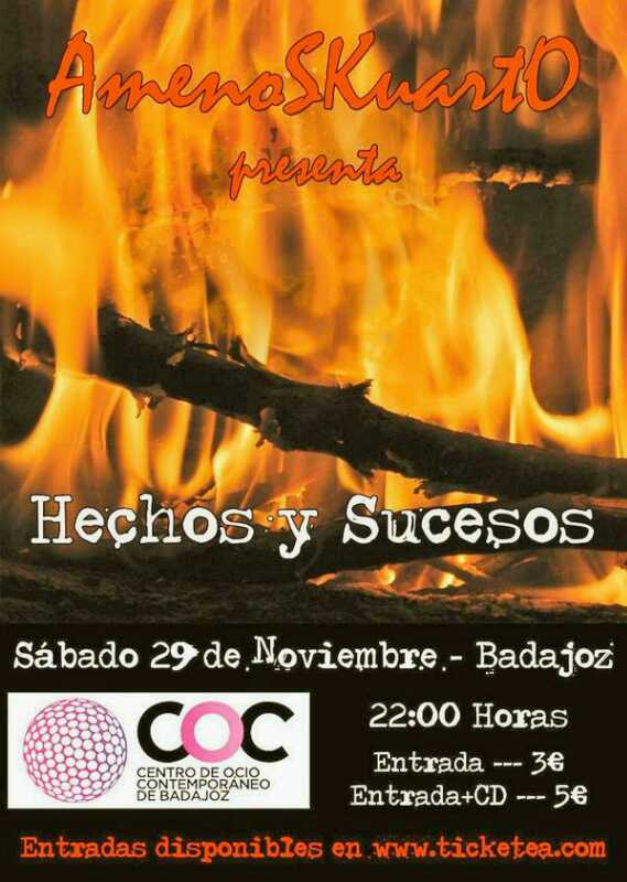 <a href="/AmenoSKuartO_/">AmenoSKuartO</a> mañana estará en #Badajoz Entrada 3€ ¡Apoyo a las bandas locales! <a href="/Extredirecto/">ExtremaduraEnDirecto</a> #Música #Rock