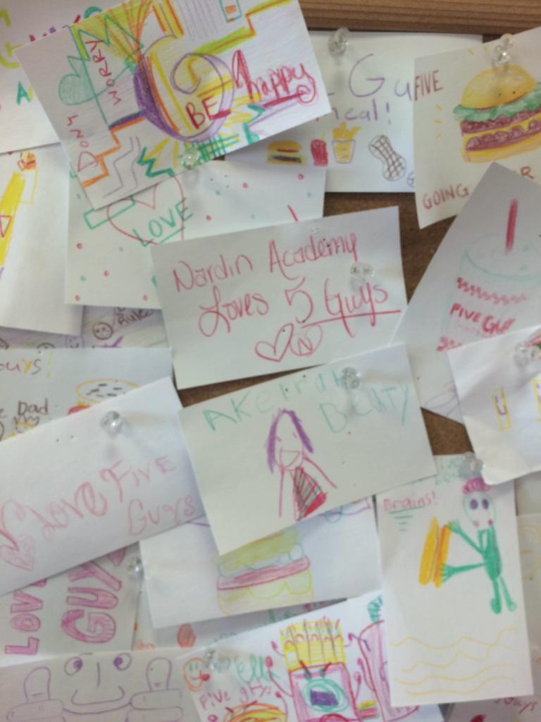 nardinswimming's tweet photo. Nardin does love their five guys. http://t.co/D2x40yUzGd