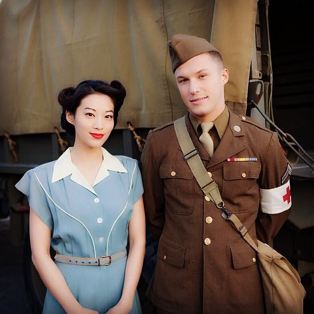 ArdenChoArg's tweet photo. Vieja foto de Arden y Skyler Maxon grabando para Teen Wolf 3B. http://t.co/MDCKRM4lWh