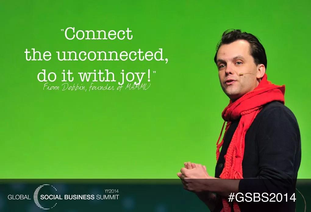 grameencl's tweet photo. "Connect the Unconnected... with joy" An inspiring message from an inspiring speaker #GSBS2014 @happydobin @mammu_ http://t.co/sY5Ookdtlg