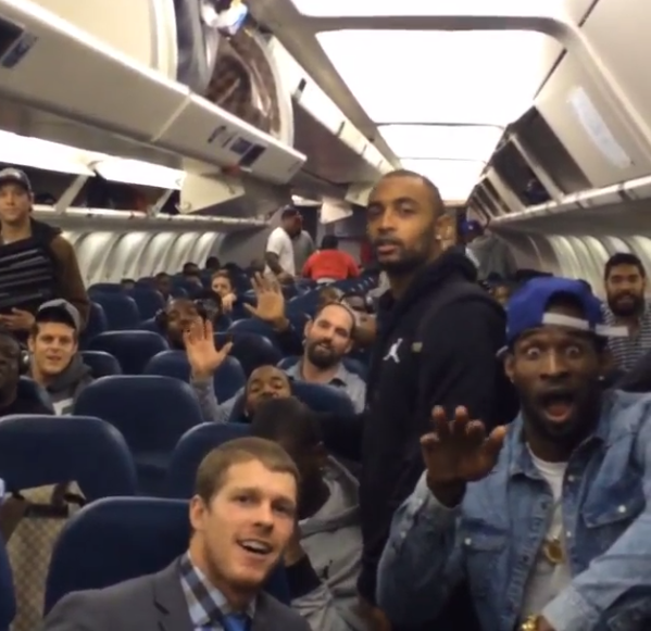 BleacherReport's tweet photo. VIDEO: Seahawks told 49ers “Bye Felicia” on their plane after their 19-3 win http://t.co/48sdM12CMS http://t.co/255FxMQd5p