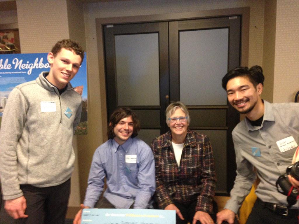 AaronRedican's tweet photo. Three dudes, and the most amazing lady!!! #100YearsFromNow #awesomepawsome http://t.co/hwuPA6ugHF