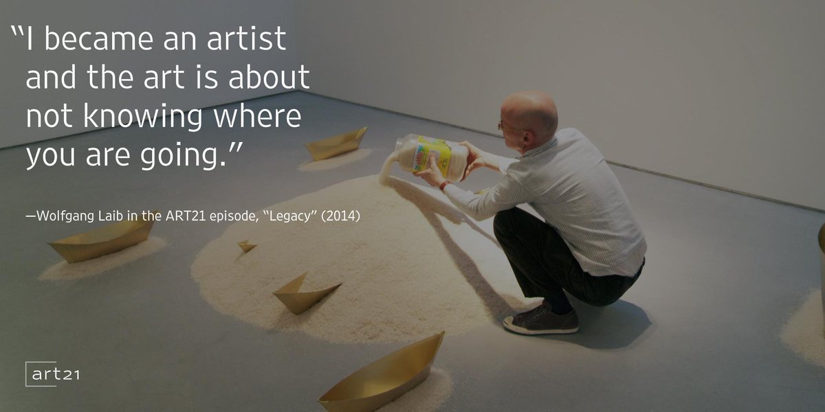art21's tweet image. #ThankArt: We give thanks to #ART21Season7 artist Wolfgang Laib a21.tv/1vZR8N8