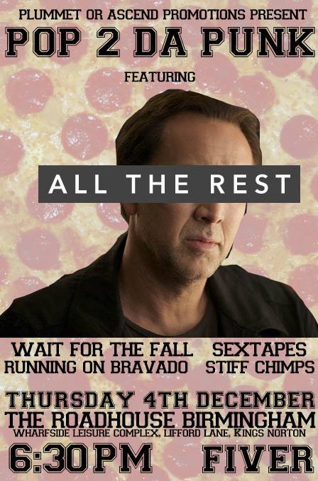 SextapesUK's tweet photo. SOMEHOW we landed a pop punk gig next Thursday. We don't even pizza. but come along anyway. http://t.co/eMebM5XzVS