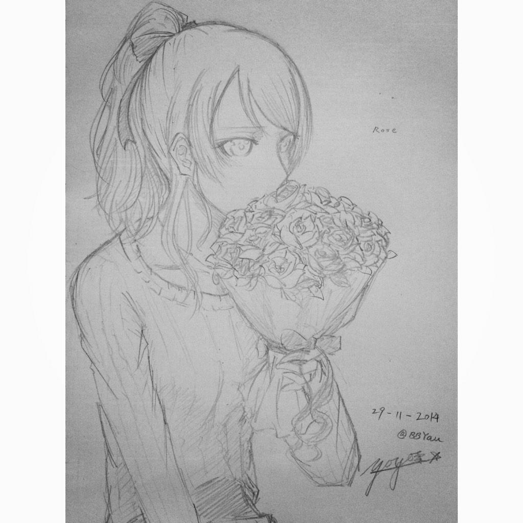 絵里. Rose. #絵里 #lovelive #art 