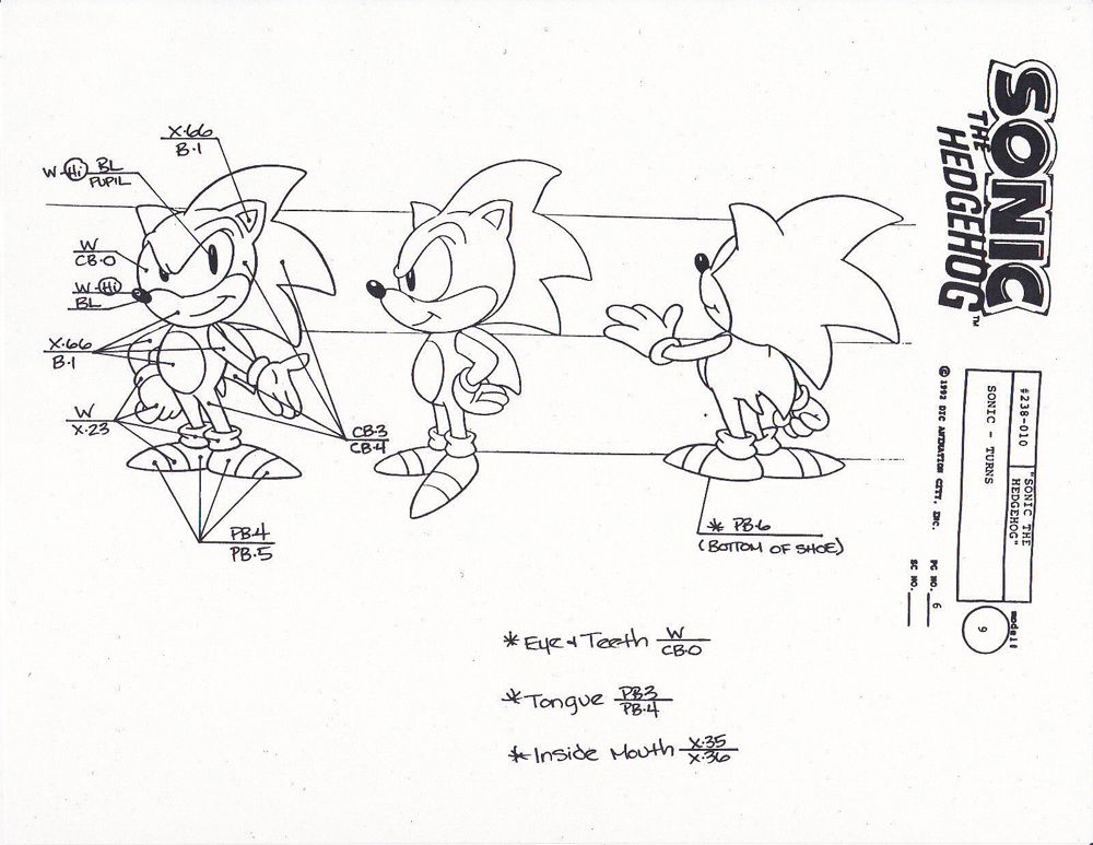 Model Sheets On Twitter Sonic Underground Turnaround Model Sheet Of ...