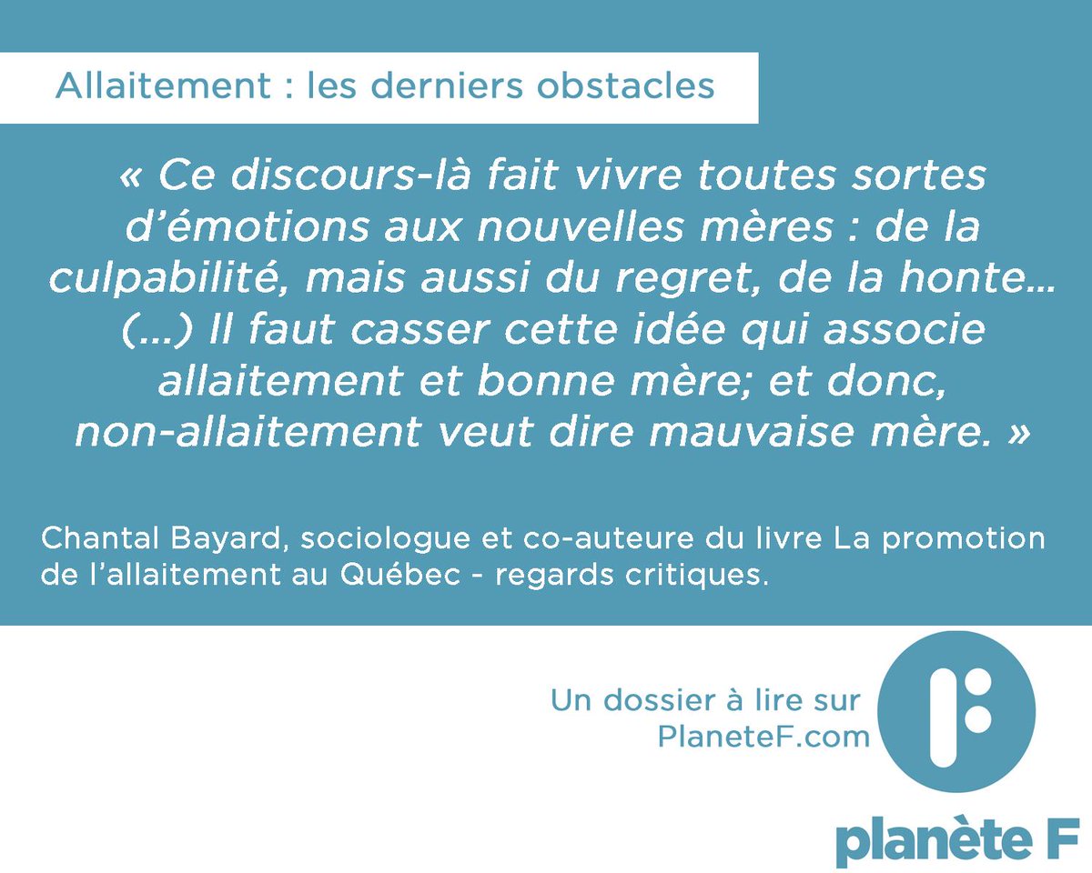 PlaneteF's tweet photo. Une entrevue de @MaudeGoyer avec @c_bayard sur la promotion de l'#allaitement http://t.co/HhDEEeBVFm *pour abonnés http://t.co/Y3Baszdqn7