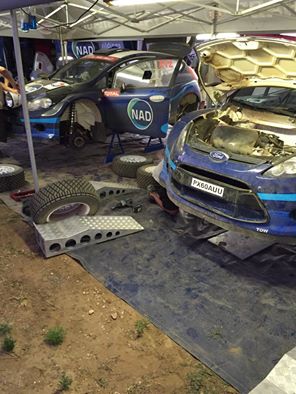 Total Tara Rally - The two Fords of Japie van Niekerk en Enzo Kuun in 1st and 2nd position at end Day 2 of the Tara.