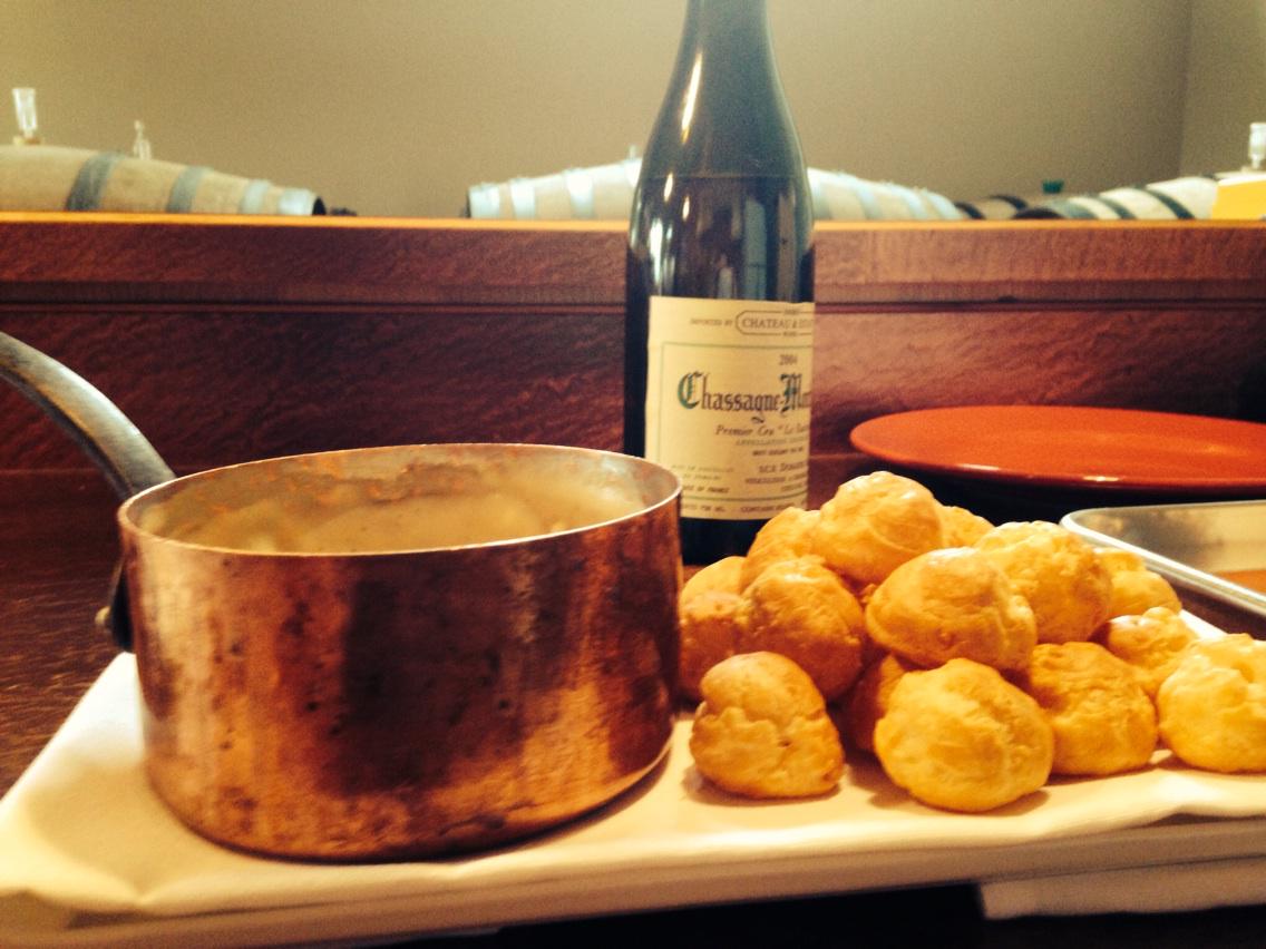 #gougereswhitetruffledippysauce #walterscottwines