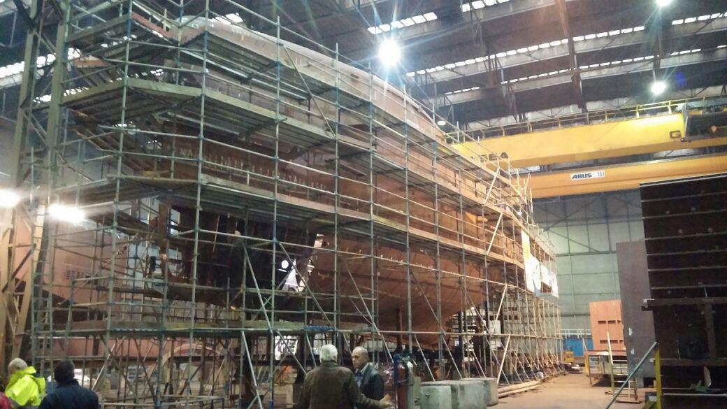AlbertVCU's tweet photo. MDV schip begint al zichtbaar te worden http://t.co/JGzu3Vs9Uu