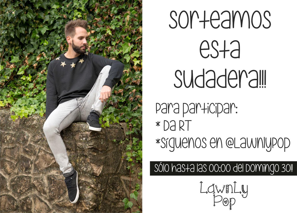 LawnLyPoP's tweet photo. Estamos de #sorteo !!! Hasta el domingo a las 00:00h! Esta sudadera puede ser tuya! #LaHoraMagica305 #BlackFriday http://t.co/YAl4wW5yTM