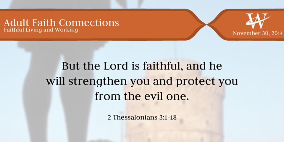 The Word to Live By from this week's Adult Faith Connections session