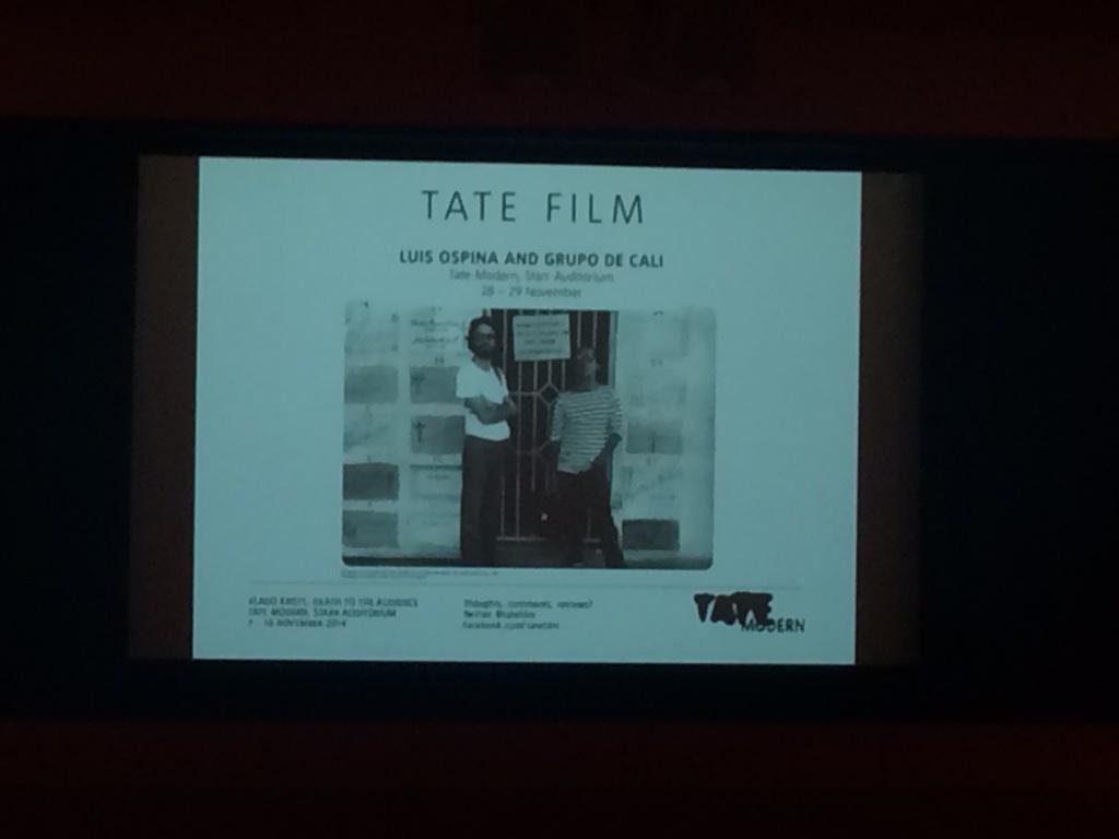 ColombianEmbUK's tweet photo. Q&amp;A .@tatefilm with #Colombian director Luis Ospina in #London .@DLAFilmFestival http://t.co/nyZtaXW9JV
