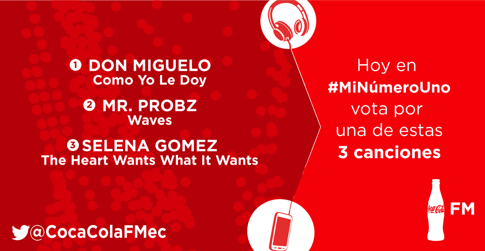 FandomsEcu's tweet photo. Cuál de estas canciones te gusta más? Entra a http://t.co/7O2mfXshMO y vota por #MiNumeroUno @FRESITAsdq http://t.co/lcR1VxAAVO