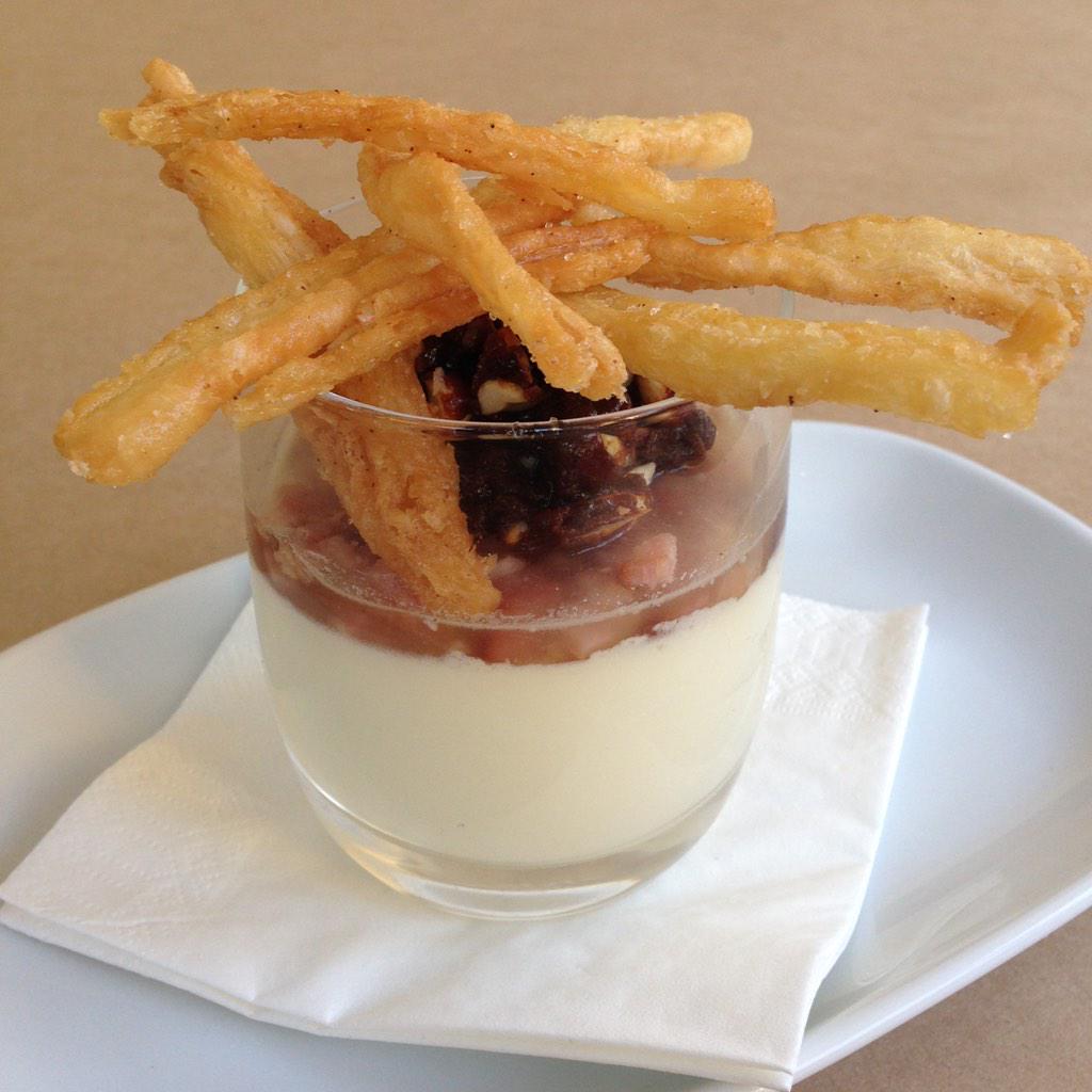 publifekitchen's tweet photo. Bacon jelly panacotta w. Candied peanuts. On the board this weekend. http://t.co/AS0rhHxrGD