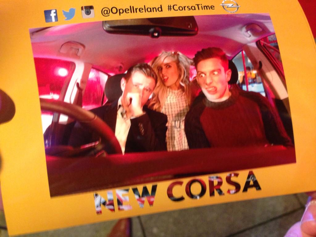 RiyadhK's tweet photo. Such a laugh at the @OpelIreland launch of #CorsaTime. Mental! http://t.co/hy1DDfIAjx