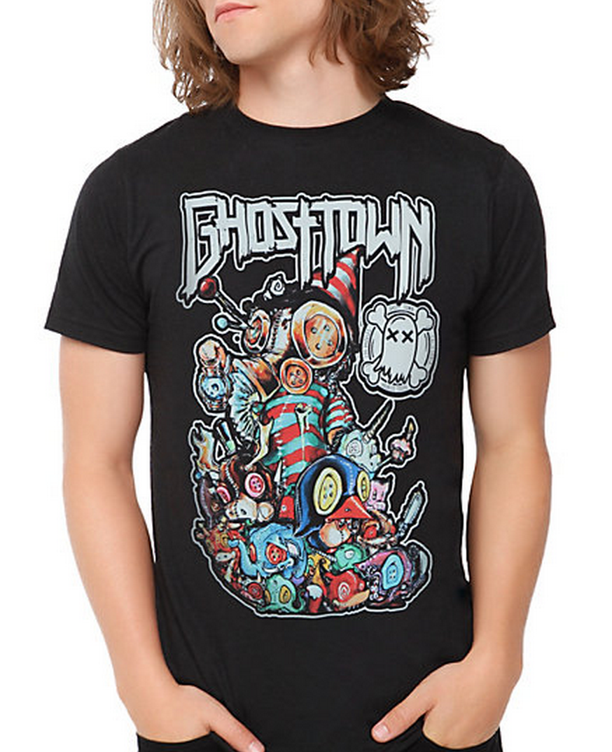 GhostTown's tweet photo. Rad sale over at @HotTopic $10 for any GT shirt 😲 http://t.co/7NZCiYs97f http://t.co/eQ0oQGRHnN