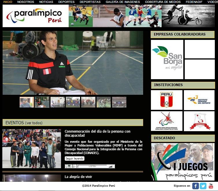 paralimpicoperu's tweet photo. ¡Ya está en línea! http://t.co/jjEYU5ChfW http://t.co/gpGfdNS8Y6