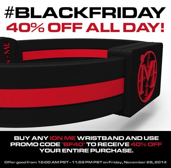 IonMeLLC's tweet photo. #blackfriday Sale! Use promo code 'BF40' to receive 40% off your entire purchase. #blackfridaydeals #ionme http://t.co/ai8oTecVFn