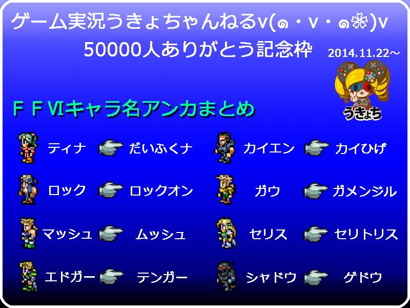 うきょち 職人様が名前安価まとめてくれました ありがとう W Rt Insei R うきょちさんの好きな まとめ やってみーたよ アンカ決めでもなかなかセンスある名前になってますね 名作ff の後半戦 期待してます W ゞ Http T Co Cngwgseomu