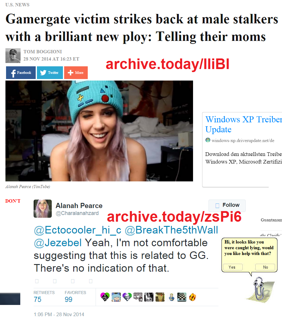 D00mPaul's tweet photo. Journalist caught lying about #GamerGate by the subject of his article. Thank you based @Charalanahzard for ethics. http://t.co/qPrPEKTcFE