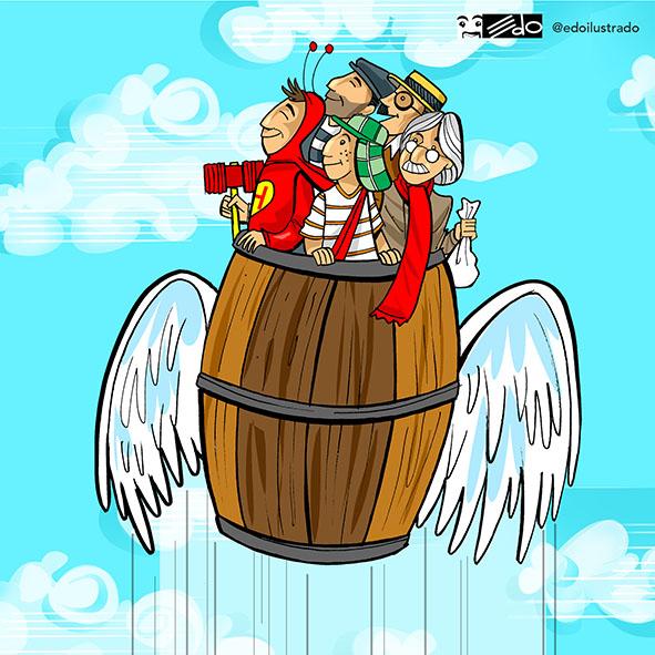Caricatura EDO: Buen viaje #Chespirito