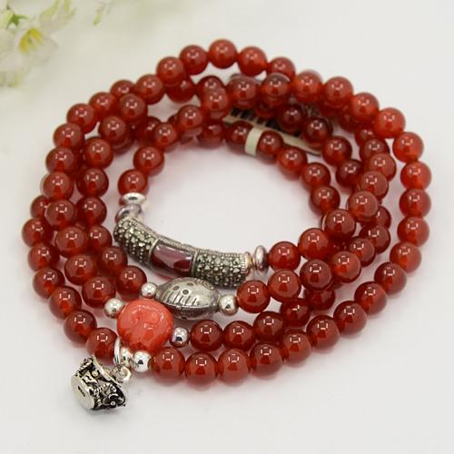 PandaHall's tweet photo. Captivating and distinctive! #RedAgateBracelets.Buddhist Jewelry.4 Wrap #BuddhistBracelets.http://t.co/fazr0w7OeB http://t.co/sE0jYDlzuv