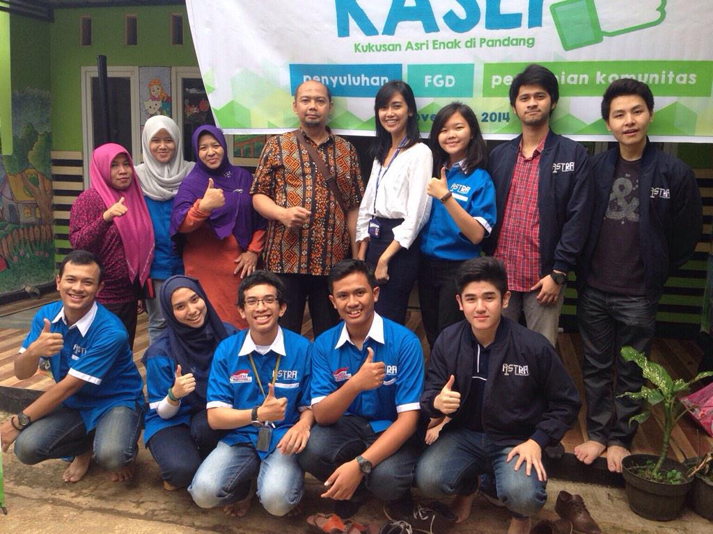 Astra1st_UI's tweet photo. We really hope that KASEP could create a continuous improvement to the community and give such sustainable effects. http://t.co/f6jDs4v3P9